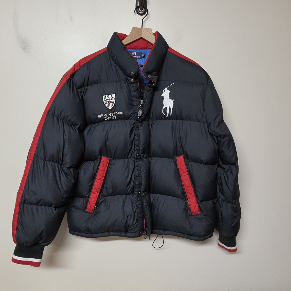 2010 Winter Polo Ralph Lauren Team USA Opening Ceremony Down Puffer Coat L Read